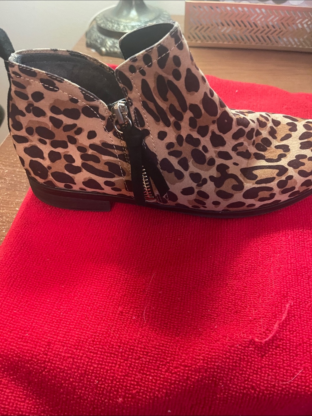 Dr. Scholl's Leopard-Print Ankle Booties - Tan & Black